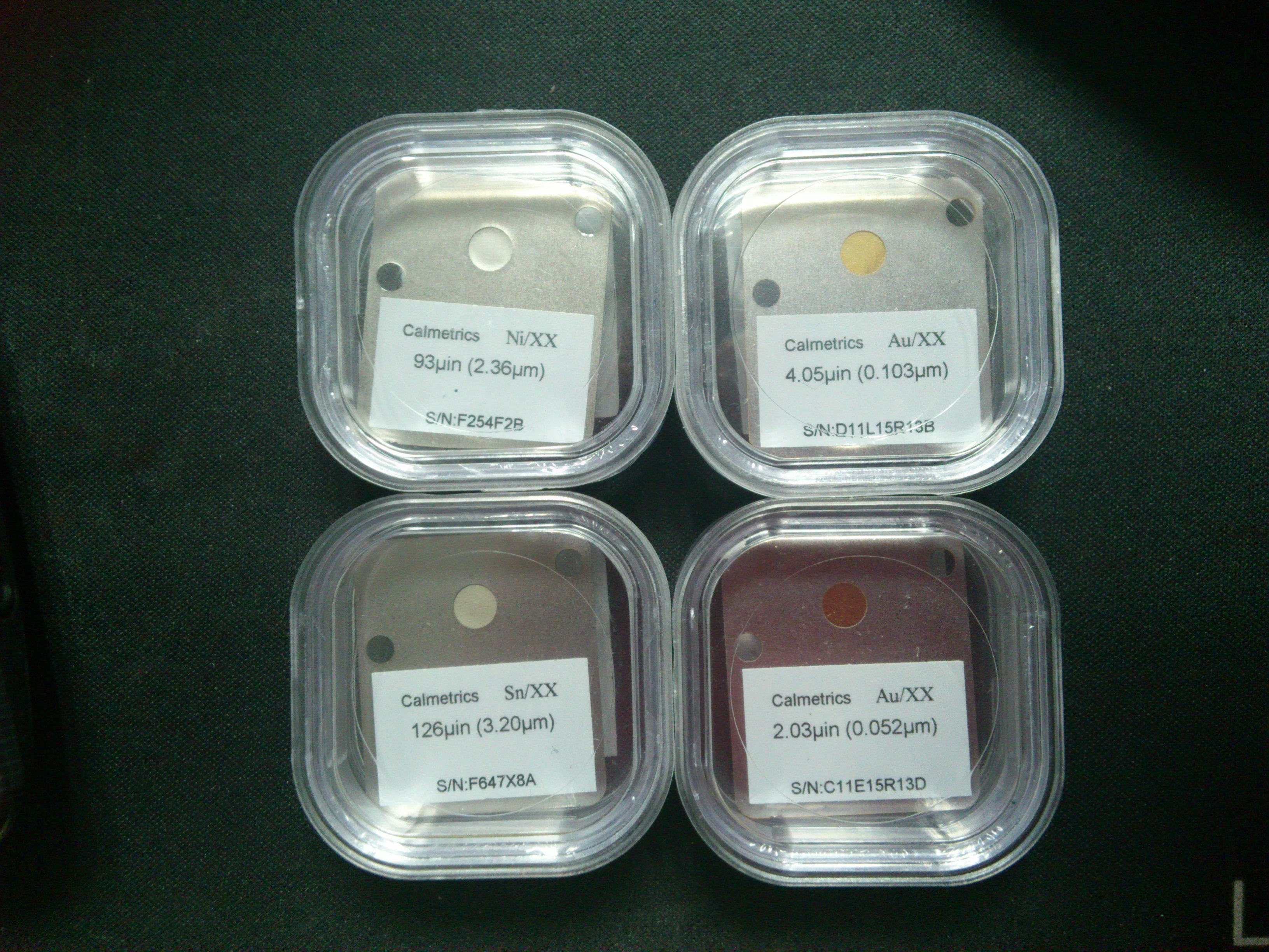 鍍層標(biāo)準(zhǔn)片AU/NI/CU/FE/CR/ZN/AG